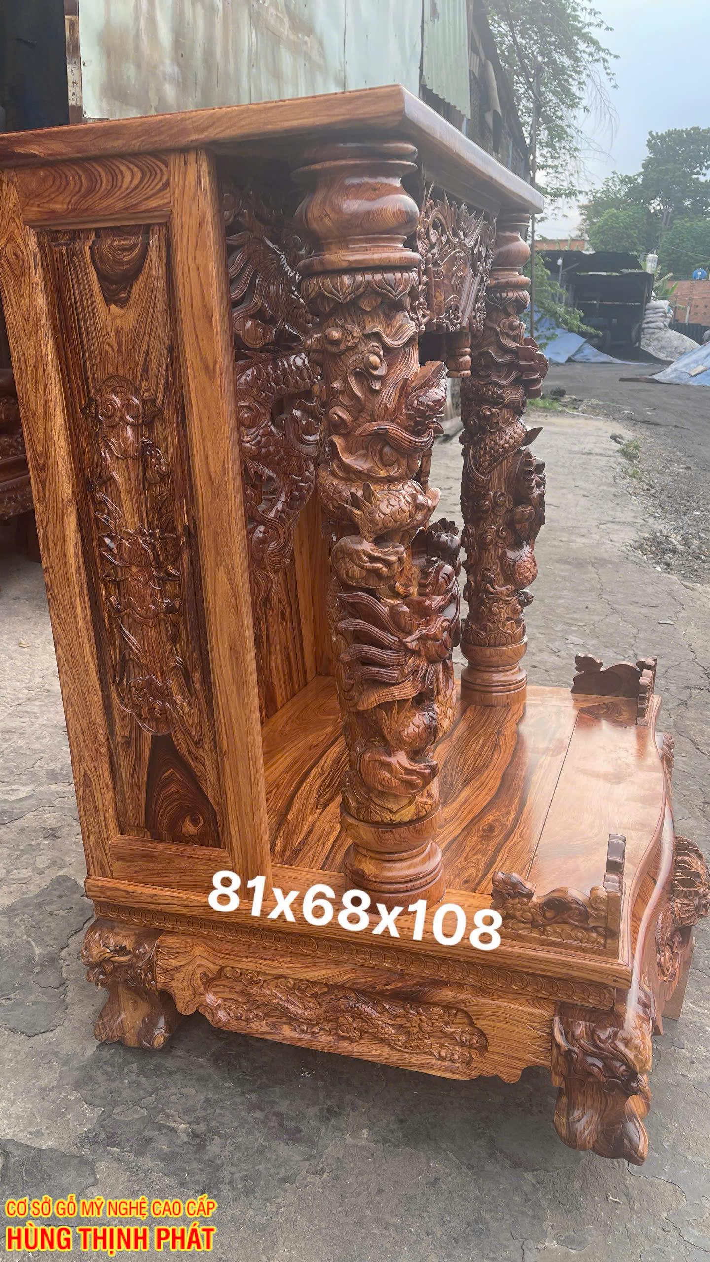 Ba Mẫu Bàn Thờ Ông Địa Ông Thần Tài Gỗ Cẩm Lai – Nét Đẹp Tâm Linh Cho Không Gian Việt