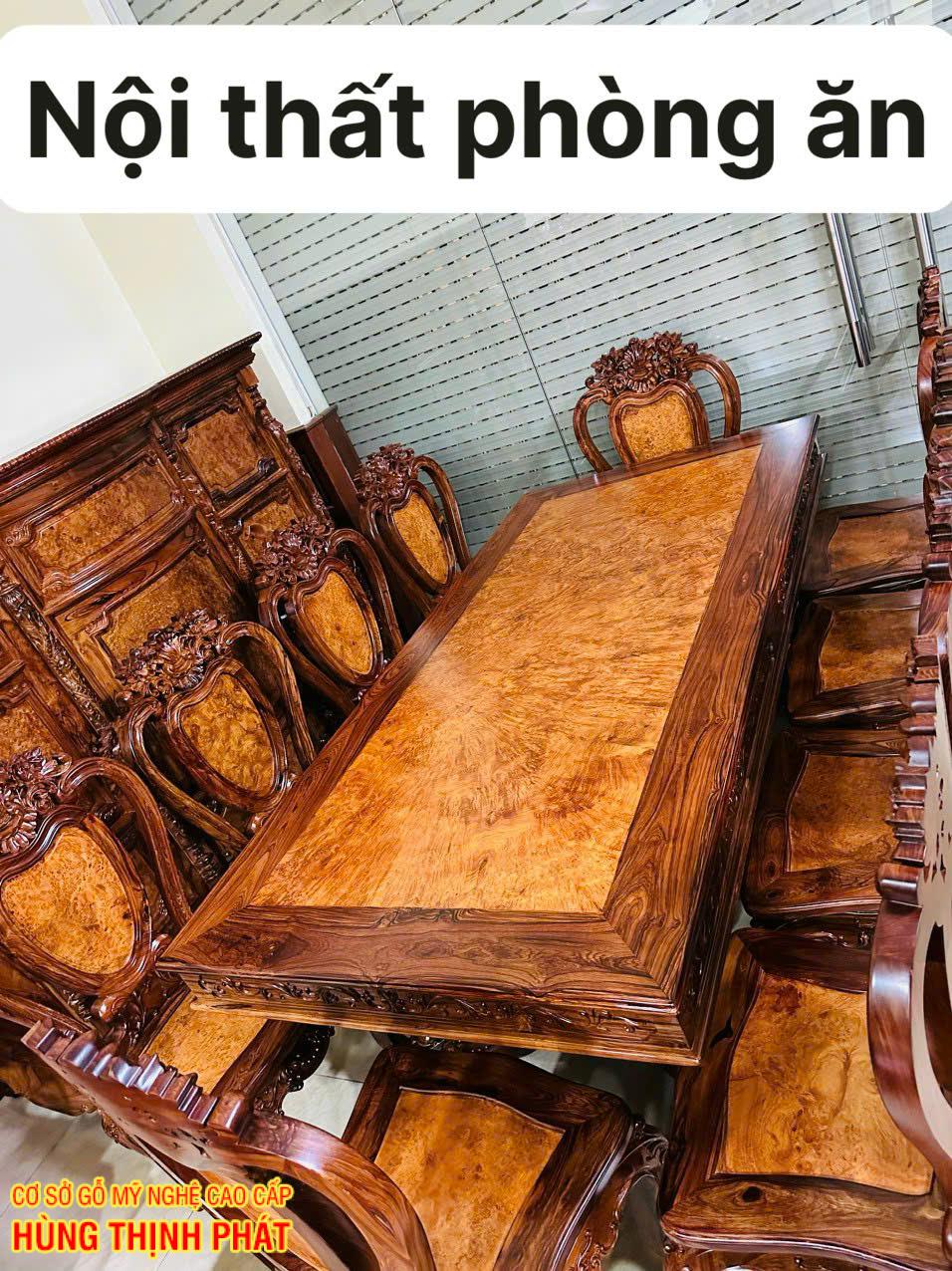 Bàn Ghế Ăn Gỗ Cẩm Lai Nu – Tuyệt Tác Nhật Bản Cho Không Gian Bếp Việt